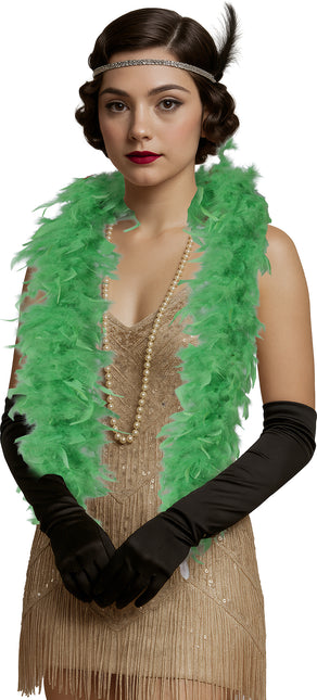 Pióro boa, 80 gr, zielone