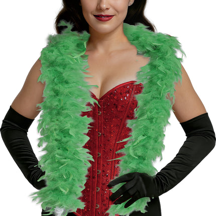 Pióro boa, 80 gr, zielone