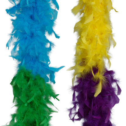 Pióro boa, 80 gr, wielokolorowe