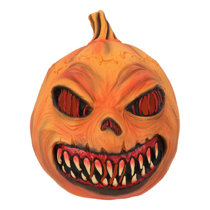 Lateksowa maska na głowę „Pumpkin monster”