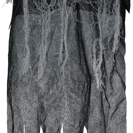 Lalka na Halloween Czarny szkielet z peleryną 60 cm