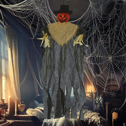 Halloweenowa lalka dynia 60 cm