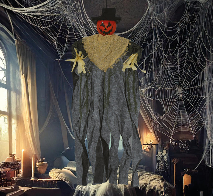 Halloweenowa lalka dynia 60 cm