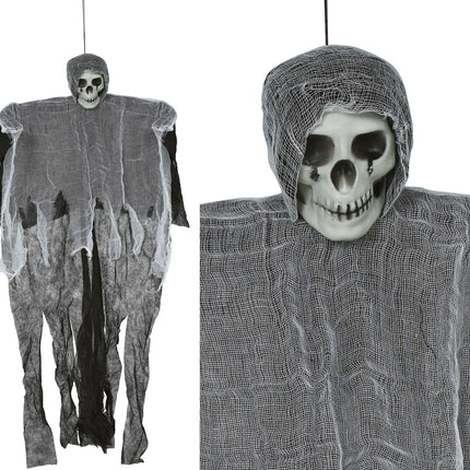 Szkielet na Halloween Szary szkielet 90 cm