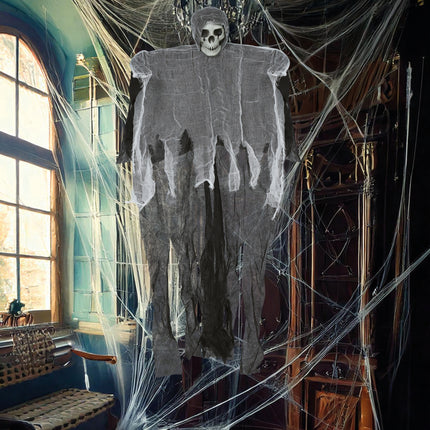Szkielet na Halloween Szary szkielet 90 cm