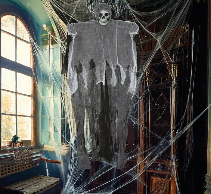 Szkielet na Halloween Szary szkielet 90 cm