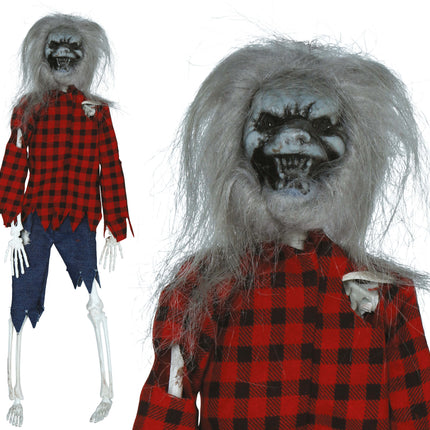 Halloweenowa lalka wilkołak 40 cm