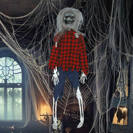 Halloweenowa lalka wilkołak 40 cm