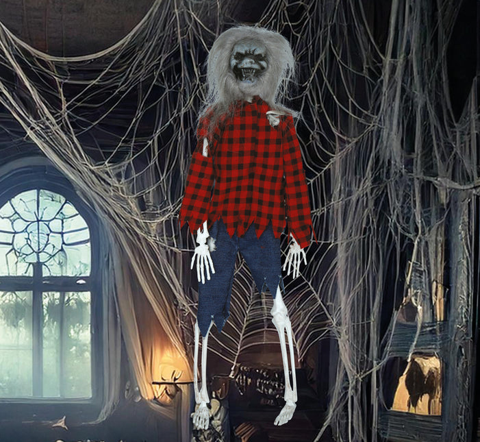 Halloweenowa lalka wilkołak 40 cm