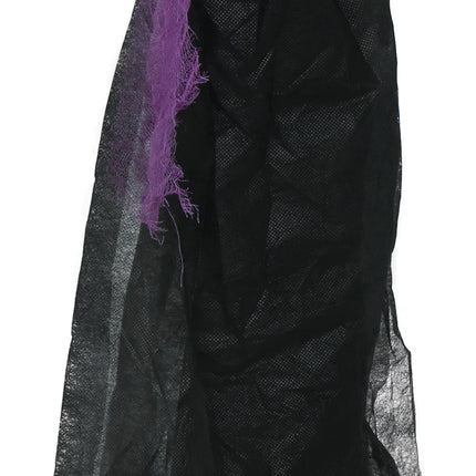 Halloweenowy szkielet czarno-fioletowy 90 cm