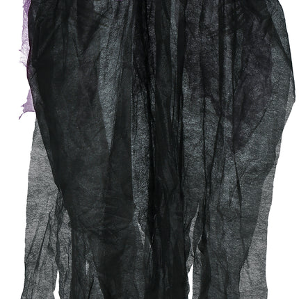Halloweenowy szkielet czarno-fioletowy 90 cm