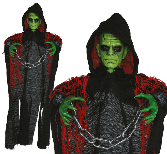 Lalka Halloween Duch z łańcuszkiem 50 cm