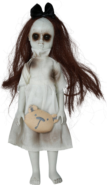 Halloweenowa lalka dziewczynka z przytulanką 30 cm