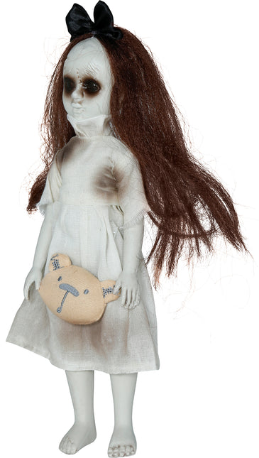 Halloweenowa lalka dziewczynka z przytulanką 30 cm