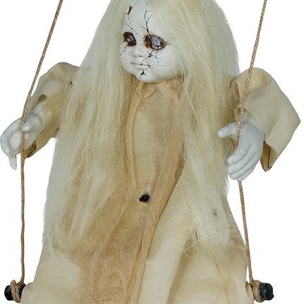 Lalka na Halloween ze światłem i dźwiękiem 75 cm