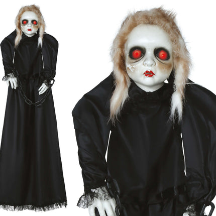 Lalka na Halloween ze światłem, dźwiękiem i ruchem 1,50 m