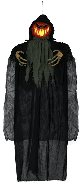 Halloweenowa lalka dynia ze światłem 1,2 m