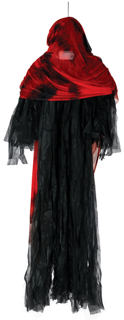 Halloweenowa lalka szkielet ze światłem i ruchomymi oczami 1.7m