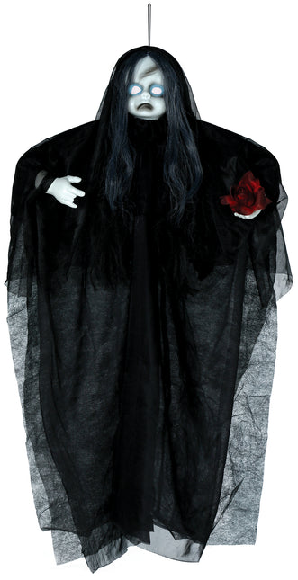 Lalka Halloween ze światłem i dźwiękiem 90 cm