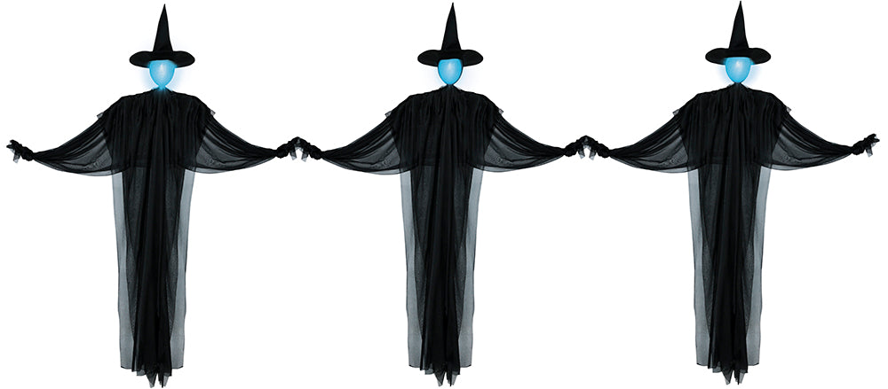 Sznur świetlny na Halloween Trzy czarownice 1,6 m