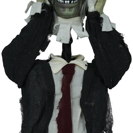 Lalka Halloween Zombie ze światłem, dźwiękiem i ruchem 55 cm