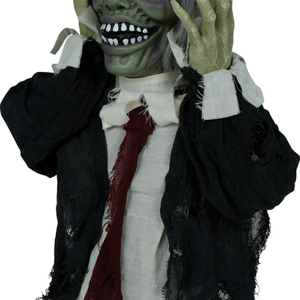 Lalka Halloween Zombie ze światłem, dźwiękiem i ruchem 55 cm