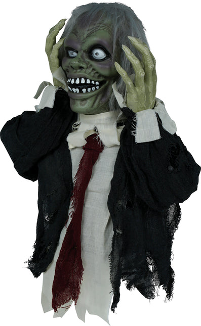 Lalka Halloween Zombie ze światłem, dźwiękiem i ruchem 55 cm