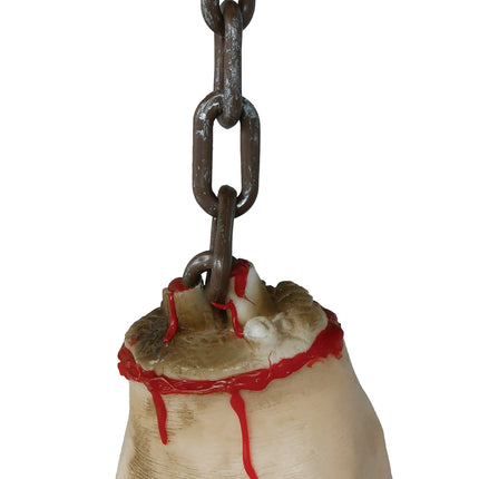 Halloweenowy naszyjnik ze sztuczną ręką 40 cm