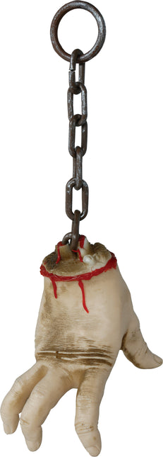 Halloweenowy naszyjnik ze sztuczną ręką 40 cm