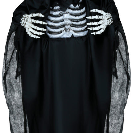 Halloweenowa lalka szkielet ze światłem i dźwiękiem 1,8 m