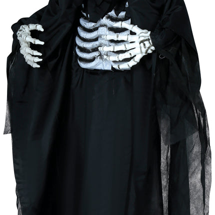 Halloweenowa lalka szkielet ze światłem i dźwiękiem 1,8 m