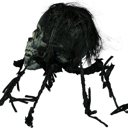 Halloweenowa sztuczna czaszka pająka 38 cm