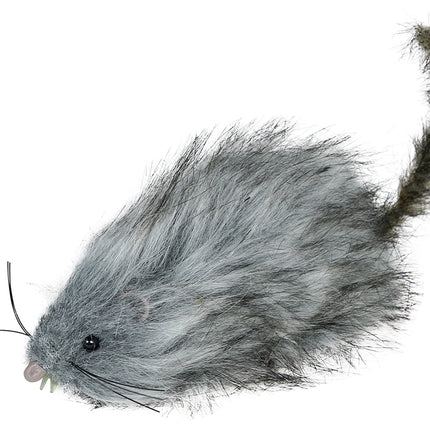 Szary sztuczny szczur 16 cm