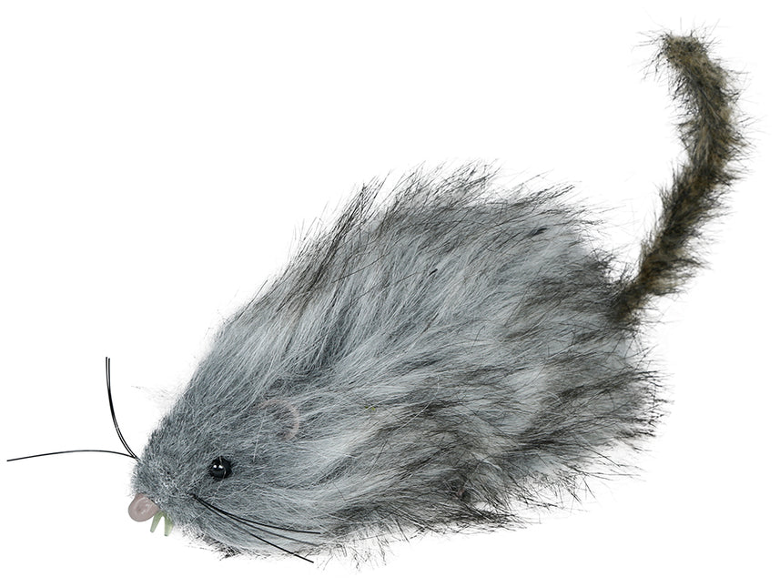 Szary sztuczny szczur 16 cm