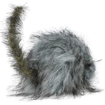 Szary sztuczny szczur 16 cm