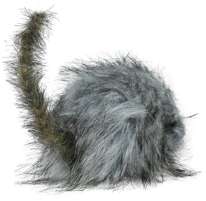 Szary sztuczny szczur 16 cm