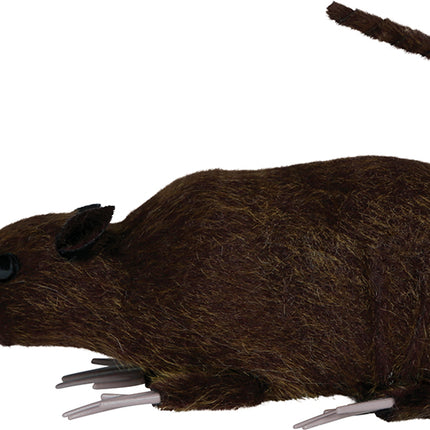 Brązowy sztuczny szczur 15 cm