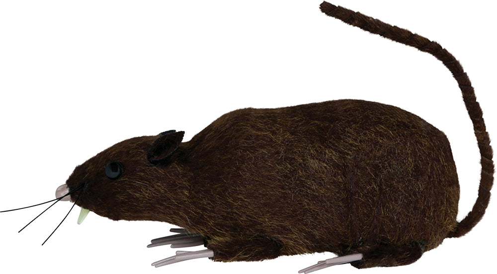 Brązowy sztuczny szczur 15 cm