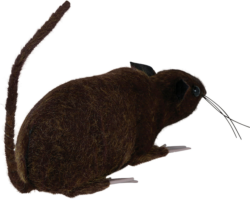 Brązowy sztuczny szczur 15 cm