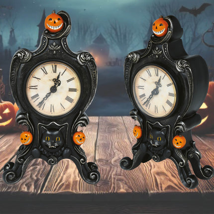 Halloweenowy zegar antyczny 24 cm