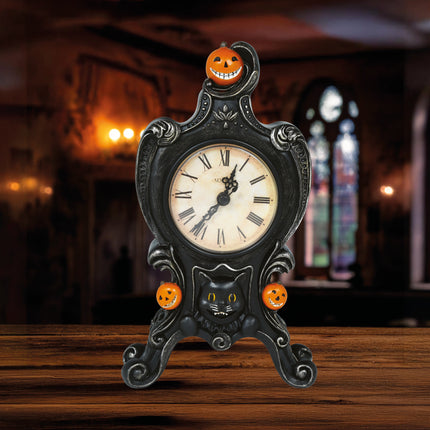 Halloweenowy zegar antyczny 24 cm