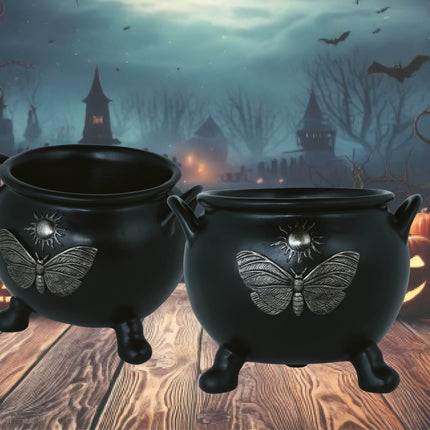Halloweenowy kociołek czarownicy 22 cm