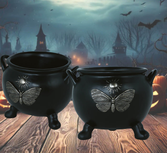 Halloweenowy kociołek czarownicy 22 cm