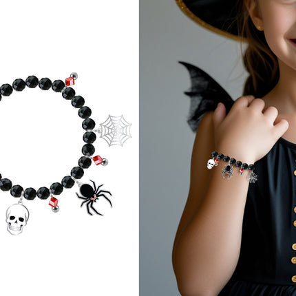 Czarna bransoletka na Halloween