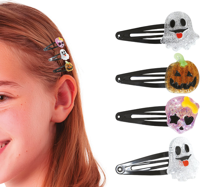 Metalowe spinki do włosów na Halloween 3szt