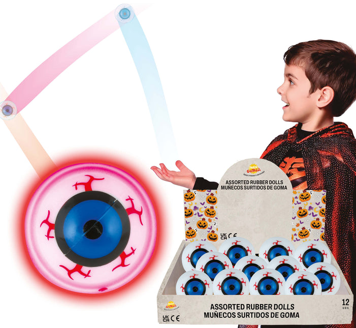 Halloween Breakout prezentuje odbijającą się piłkę Eyeball 5,5 cm 12 sztuk
