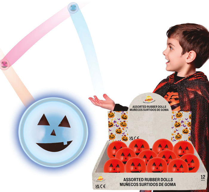 Halloweenowe prezenty podskakujące piłki 12szt
