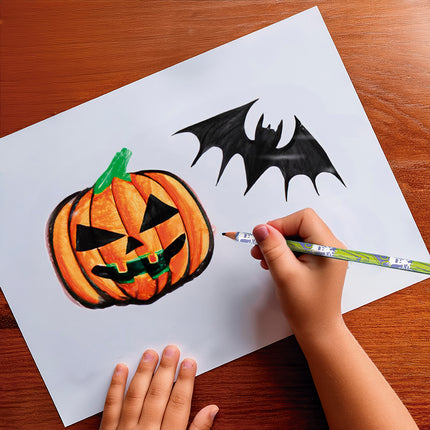 Ołówki na Halloween 18,5cm 12szt