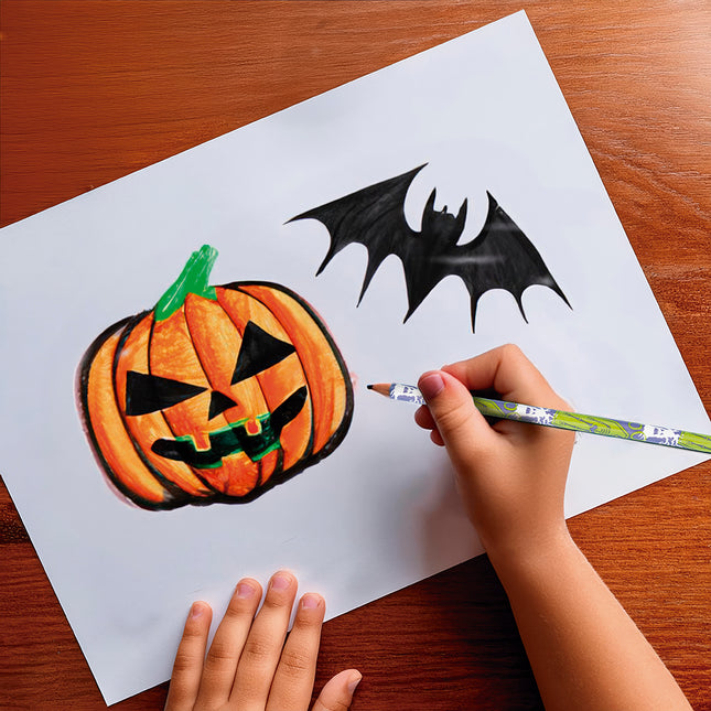 Ołówki na Halloween 18,5cm 12szt