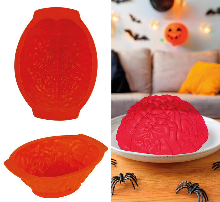 Halloweenowa foremka do czekolady Mózg 24 cm